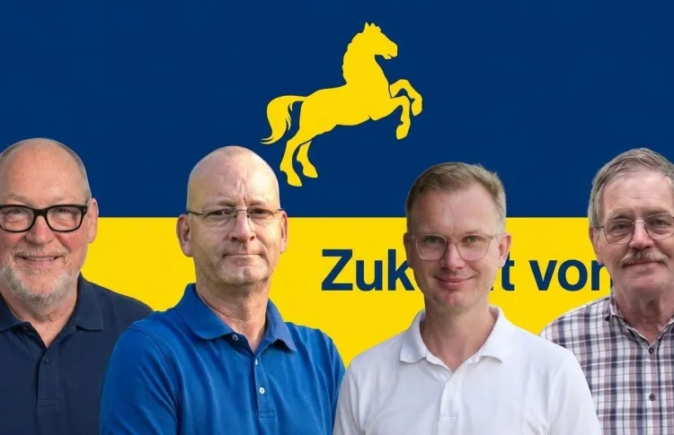 Unsere Kandidaten: (v. l. n. r.) Rainer Semm, Heiko Denk, Christian Kurschat, Ulrich Fedder
